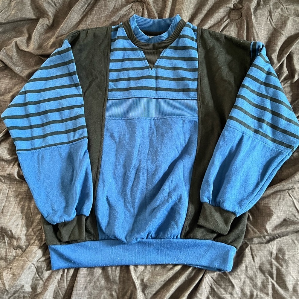 Vintage Double Crew Neck Sweatshirt